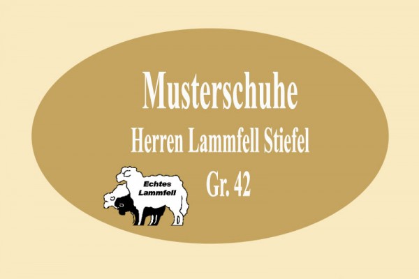 HERREN LAMMFELL STIEFEL MUSTER